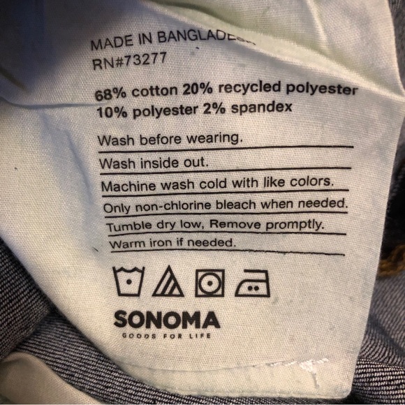 SONOMA Good For Life Womens Bootcut Stretch Jeans Dark Wash Size 30W Premium New - Picture 6 of 6